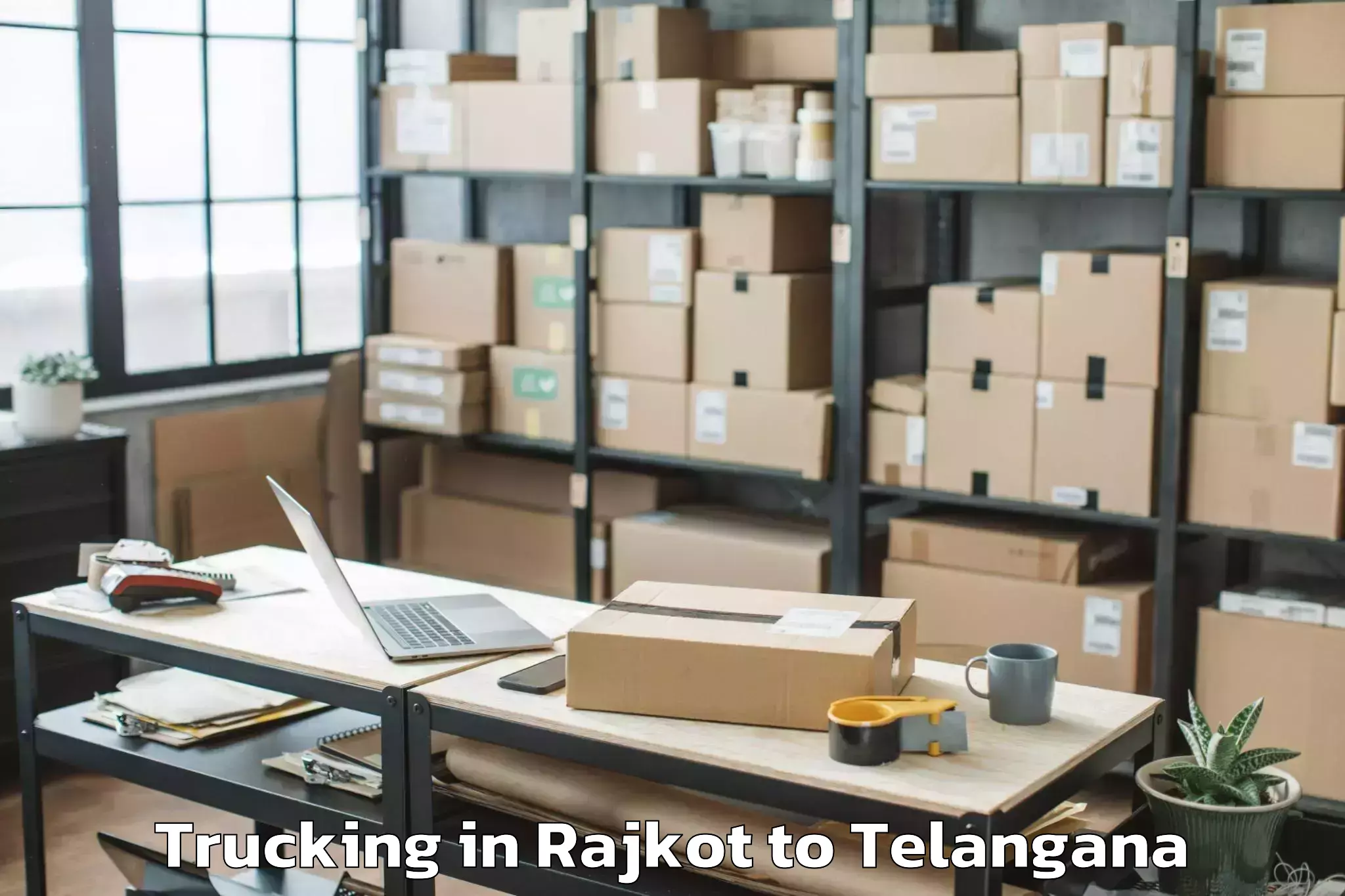 Hassle-Free Rajkot to Kothapet Trucking